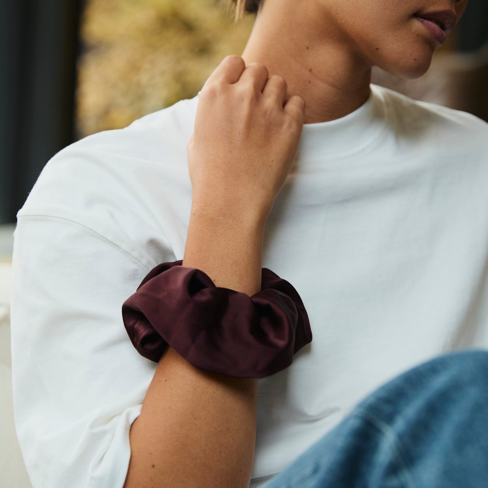 Silk Scrunchy (Ruby)